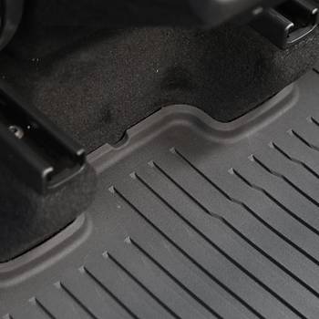 Tesla Juniper Paspas Tak�m� �n ve Arka Set Olarak �izgili Desenli, Siyah Renk