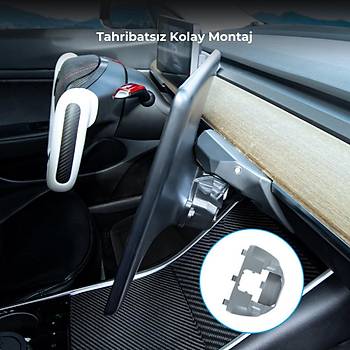 Tesla Model Y / Model 3 Orta Ekrann Tm Ynlere Dnmesini Salayacak Ara Balant Aparat