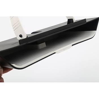 Tesla Model Y Orta Ekran Altna Taklan Geni Dzenleyici Gri, Beyaz ABS+TPE Yksek Kaliteli Plastik