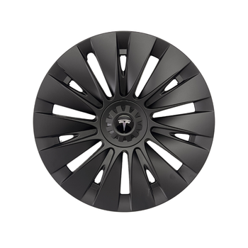 Tesla Model Y FUSION Jant Kapa�� Seti 19 �n�, Mat Siyah Renk (4 Adet Set Olarak Sat�lmaktad�r.)