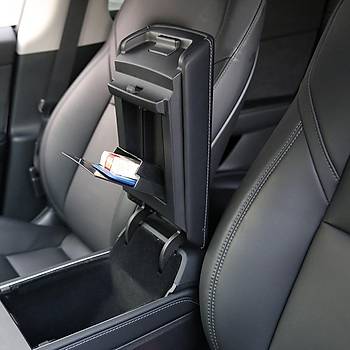 Tesla Model Y/Model 3 Kol Dayama Kapak ��i D�zenleyici, Siyah ve Gri Renk Se�ene�i  �le