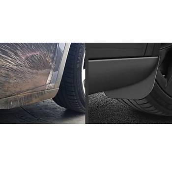 Tesla Model Y n ve Arka Paalk Spor Ksa Model , 4 Adet Set Olarak, Mat Siyah Renk