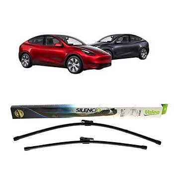 Tesla Model Y / Model 3 n Cam Silencio Silecek Sprgesi Takm, Valeo Marka