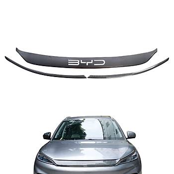 BYD Atto 3 n Tampon Izgaras, ABS Karbon Kaplama, Mat ve Parlak Karbon Siyah Renk Seenei le