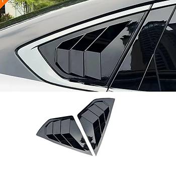 BYD HAN Arka Kelebek Cam Dekoratif Kaplamas, 2 Adet Set, Siyah Renk