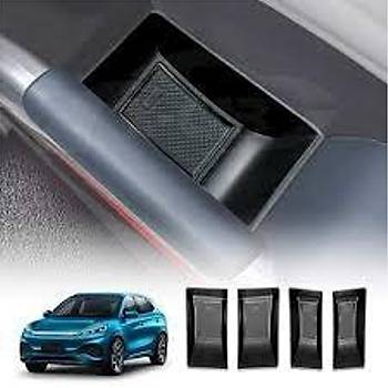 BYD Atto 3 n ve Arka Kap Kol Dayama i Dzenleyici, 4 Adet Set Olarak, Siyah Renk