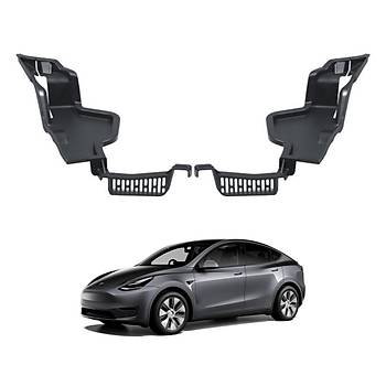 Tesla Model Y n Kaput i Su Klavuz Kanal, 2 Adet Set Olarak, Siyah Renk