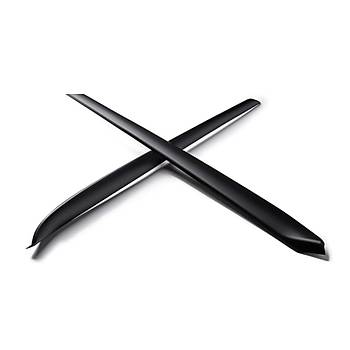 Tesla Model Y / Model 3 n Kap Dekoratif Mat Siyah Kaplama, 2 Adet Set Olarak