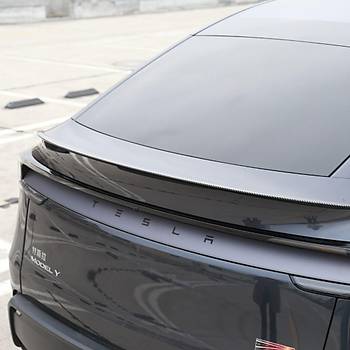 Tesla Juniper Arka Tampon Performance Tip Spoyleri Parlak Karbon, Siyah Renk