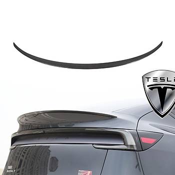 Tesla Juniper Arka Tampon Performance Tip Spoyleri Parlak Karbon, Siyah Renk