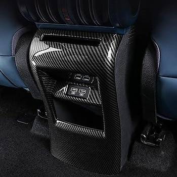 BYD Atto 3  Arka Havalandrma Paneli erevesi, ABS Karbon Kaplama, Siyah Renk