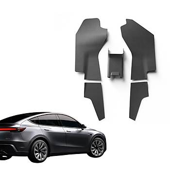 Tesla Juniper Orta Konsol Koruma Bakaliti Set 5 Para , Siyah Renk