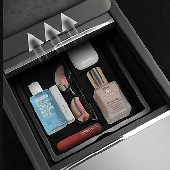 Tesla Juniper Orta Konsol D�zenleyici �st, Alt ve �st Kapa�� ile 2 Par�a , Siyah Renk