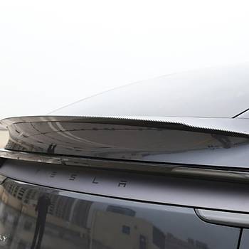 Tesla Juniper Arka Tampon Pro Tip Spoyleri Parlak Karbon, Siyah Renk