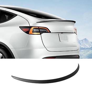 Tesla Model Y Arka Tampon Orijinal Tip Spoyleri, Mat Siyah Renk