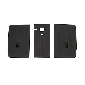 Tesla Juniper Arka Koltuk Kauuk Paspas Seti , izgili Desenli, Siyah Renk