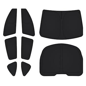 Tesla Model Y UV Korumal Gnelik Seti, 8 Adet Set Olarak, Siyah Renk