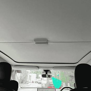 Tesla Model Y  Manuel A��labilir Tavan Perdesi, Gri Renk