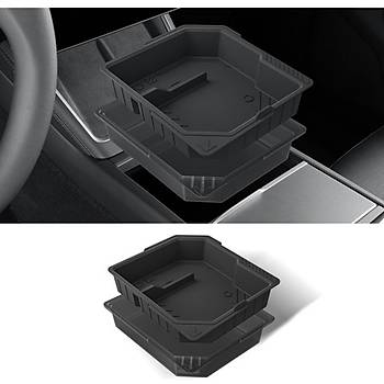 Tesla Juniper Orta Konsol Dzenleyici ift Katl , Techware Style, Siyah Renk