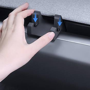 Tesla Model Y / Model 3 n Gse Taklan Telefon Tutucu Aparat, Siyah Renk