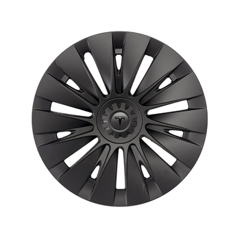 Tesla Model Y FUSION Jant Kapa�� Seti 19 �n�, Mat Siyah Renk (4 Adet Set Olarak Sat�lmaktad�r.)