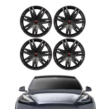 Tesla Model Y BRIGHT Jant Kapa Seti 19 n, Mat Siyah Renk  (4 Adet Set Olarak Satlmaktadr.)