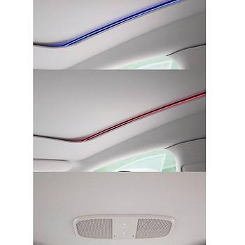 Tesla Juniper Elektrikli Senkronize Led  Sese Duyarl Tavan Gnelii, Ara  Demesi le Ayn Renk