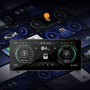 Tesla Model Y / Model 3 Android 12 4 GB RAM + 64GB ROM,  10,25 in  Direksiyon zeri Taklan Teknik Gsterge Ekran, E zamanl Senkronizasyon
