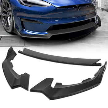 Tesla Model Y n Tampon Alt Spoyler, 3 Para Set Olarak, Mat Siyah Renk