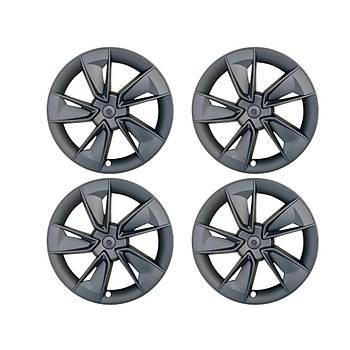 Tesla  Juniper CELEST Jant Kapa Seti 19 n, Mat Siyah Renk