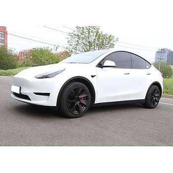Tesla Model Y RADIANT Jant Kapa Seti 19 n, Mat Siyah Renk (4 Adet Set Olarak Satlmaktadr.)