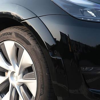 Tesla Model Y Karbon Kaplama Komple Dodik Seti, 10 Adet Set Olarak, Mat Siyah Renk