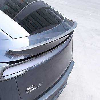 Tesla Juniper Arka Tampon Pro Tip Spoyleri Mat Karbon, Siyah Renk