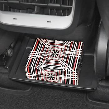 Tesla Model Y Arka Koltuk Altna Taklan Kapaksz Saklama Alan, Siyah Renk