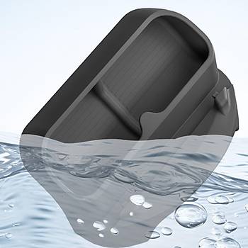 Tesla Juniper Direksiyon Arkasna Taklan Silikon Telefon ve Gzlk Tutucu, Siyah Renk