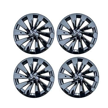 Tesla Juniper AURON Jant Kapa Seti 20 n, Parlak Siyah Renk