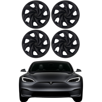 Tesla Model Y APEX Jant Kapa Seti 19 n, Mat Siyah Renk (4 Adet Set Olarak Satlmaktadr.)