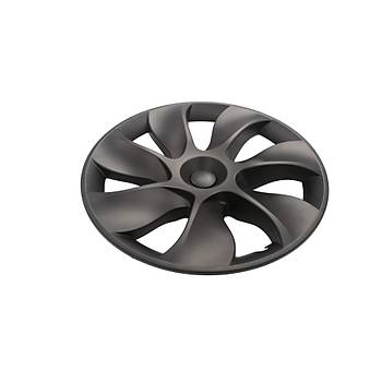 Tesla Model Y RADIANT Jant Kapa Seti 19 n, Mat Siyah Renk (4 Adet Set Olarak Satlmaktadr.)