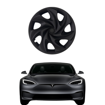 Tesla Model Y APEX Jant Kapa Seti 19 n, Mat Siyah Renk (4 Adet Set Olarak Satlmaktadr.)