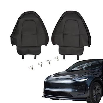 Tesla Juniper n Koltuk Arkas Koruyucu Kaplama Sa ve Sol, 2 Adet Set Olarak, Siyah Renk