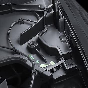 Tesla Model Y n Kaput i Su Klavuz Kanal, 2 Adet Set Olarak, Siyah Renk