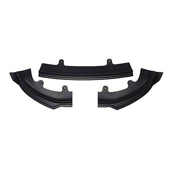 Tesla Juniper  n Tampon Alt Spoyler, 3 Para Set Olarak, Mat Siyah Renk