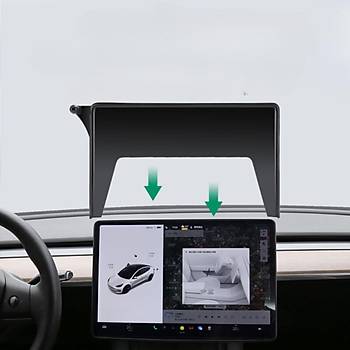 Tesla Model Y / Model 3 Ekran Arkasna Taklan Cep Telefonu Tutucusu, Siyah Renk