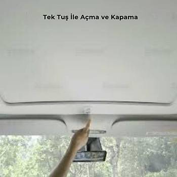 Tesla Model Y Elektrikli Otomatik A��l�p Kapanan Tavan Perdesi Sunroof , Ara� �� D��emesi �le Renk Se�ene