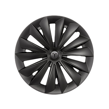 Tesla Model Y  FLOW Jant Kapa Seti 19 n, Mat Siyah Renk  (4 Adet Set Olarak Satlmaktadr.)