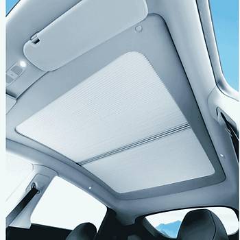 Tesla Model Y  Manuel Alabilir Tavan Perdesi, Gri Renk