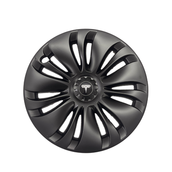 Tesla Model Y FLUX Jant Kapa Seti 19 n, Mat Siyah Renk (4 Adet Set Olarak Satlmaktadr.)