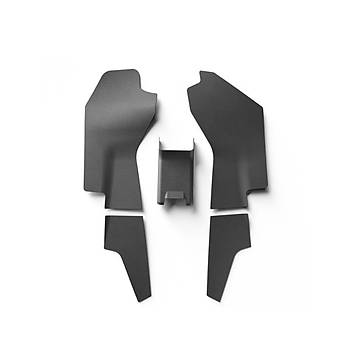 Tesla Juniper Orta Konsol Koruma Bakaliti Set 5 Para , Siyah Renk