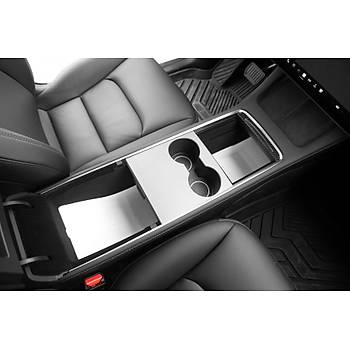 Tesla Model Y/Model 3 Orta Konsol Dzenleyici Alt, Siyah, Gri ve Beyaz Renk Seenei le