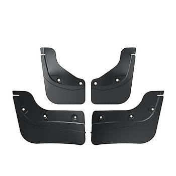 Tesla Juniper �n ve Arka Pa�al�k Spor K�sa Model , 4 Adet Set Olarak, Mat Siyah Renk